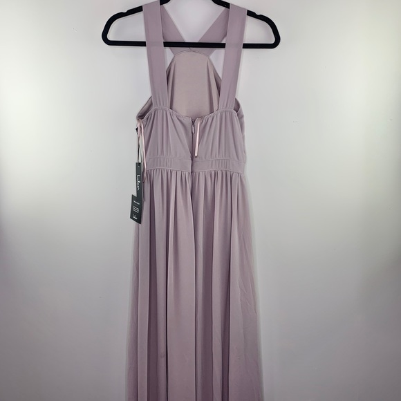 Lulus Air Of Romance Taupe Maxi Dress Size S - Picture 7 of 8